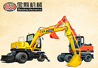 寶鼎輪式挖掘機80型號將該款新一代產(chǎn)品